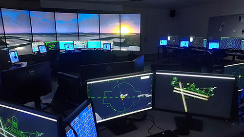 Air Traffic Control simulators at SUNY Schenectady.