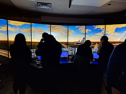 Air Traffic Control simulators at SUNY Schenectady.